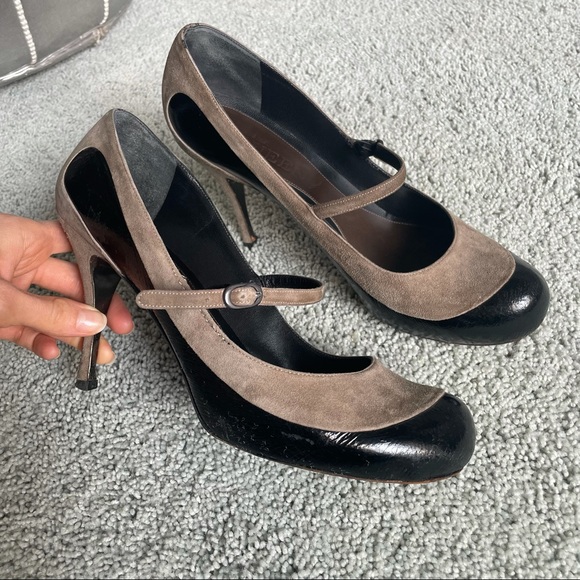 ALEXANDER McQUEEN Suede Mary Jane Low Strap sz40 - Picture 4 of 10